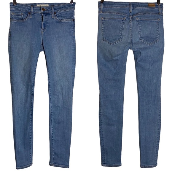 Joie Jeans Mid-Rise Skinny Leg Medium Blue Wash Stretch Jeans 25 - Picture 2 of 16